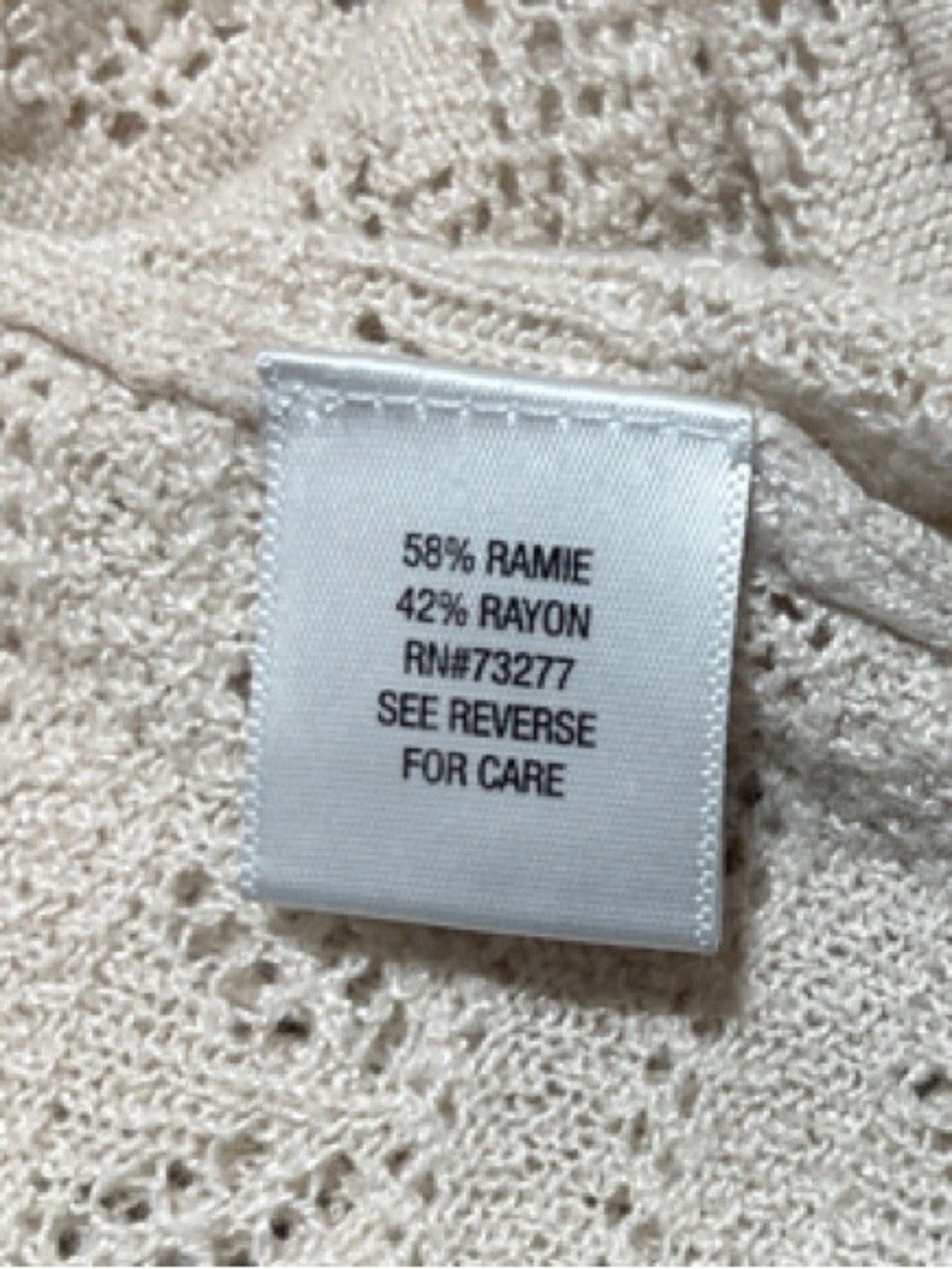 3/$30 croft & barrow Open-Front Knit Cardigan in Light Beige - Picture 3 of 4